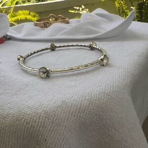 Chic Silver Crystal Bracelet